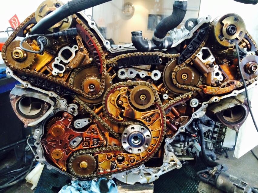 Motorsteuerkette Detailaufnahme